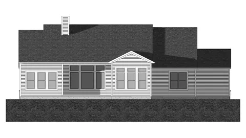 The Whittemore house plan, exterior view 3
